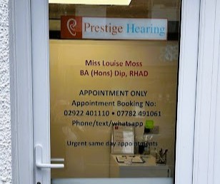 The Prestige Hearing shopfront at 43 Merthyr Road, Whitchurch, Cardiff